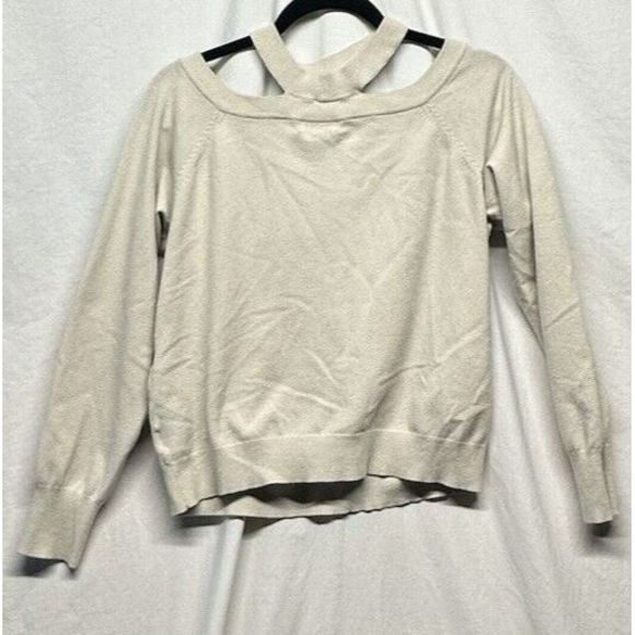 525 America Born in Bklyn Collared Women's Sweater Ivory Large NWOT‎ - Picture 4 of 10